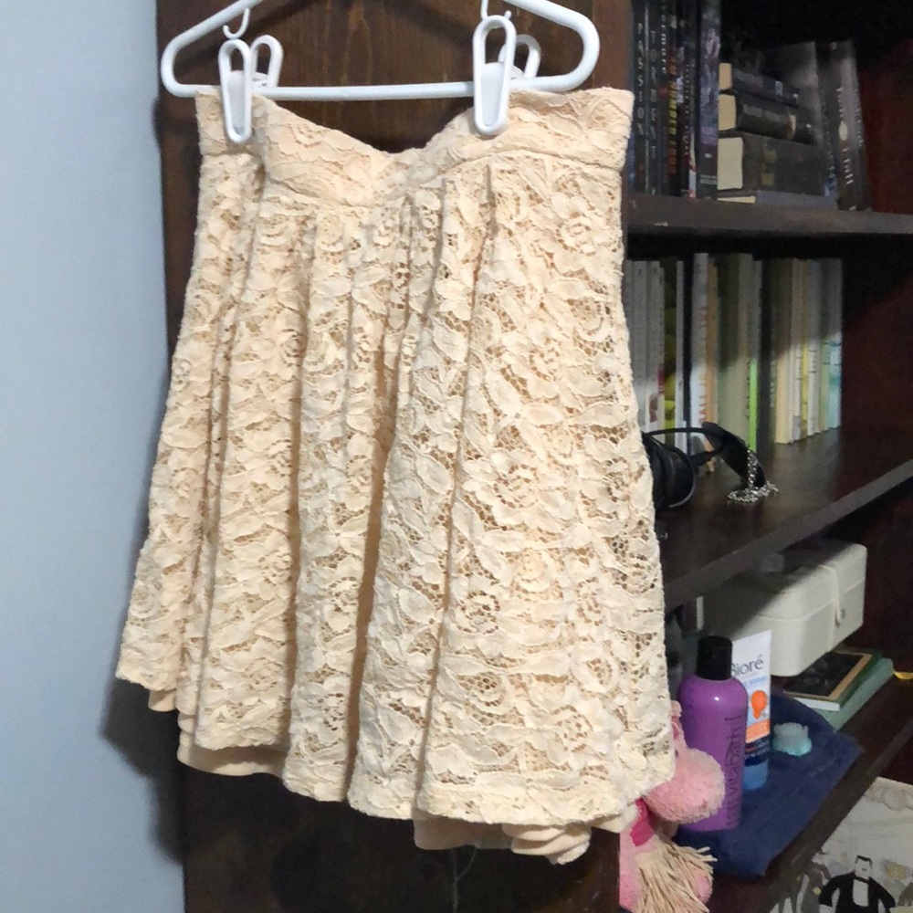 Uber cute cream skirt just for you!